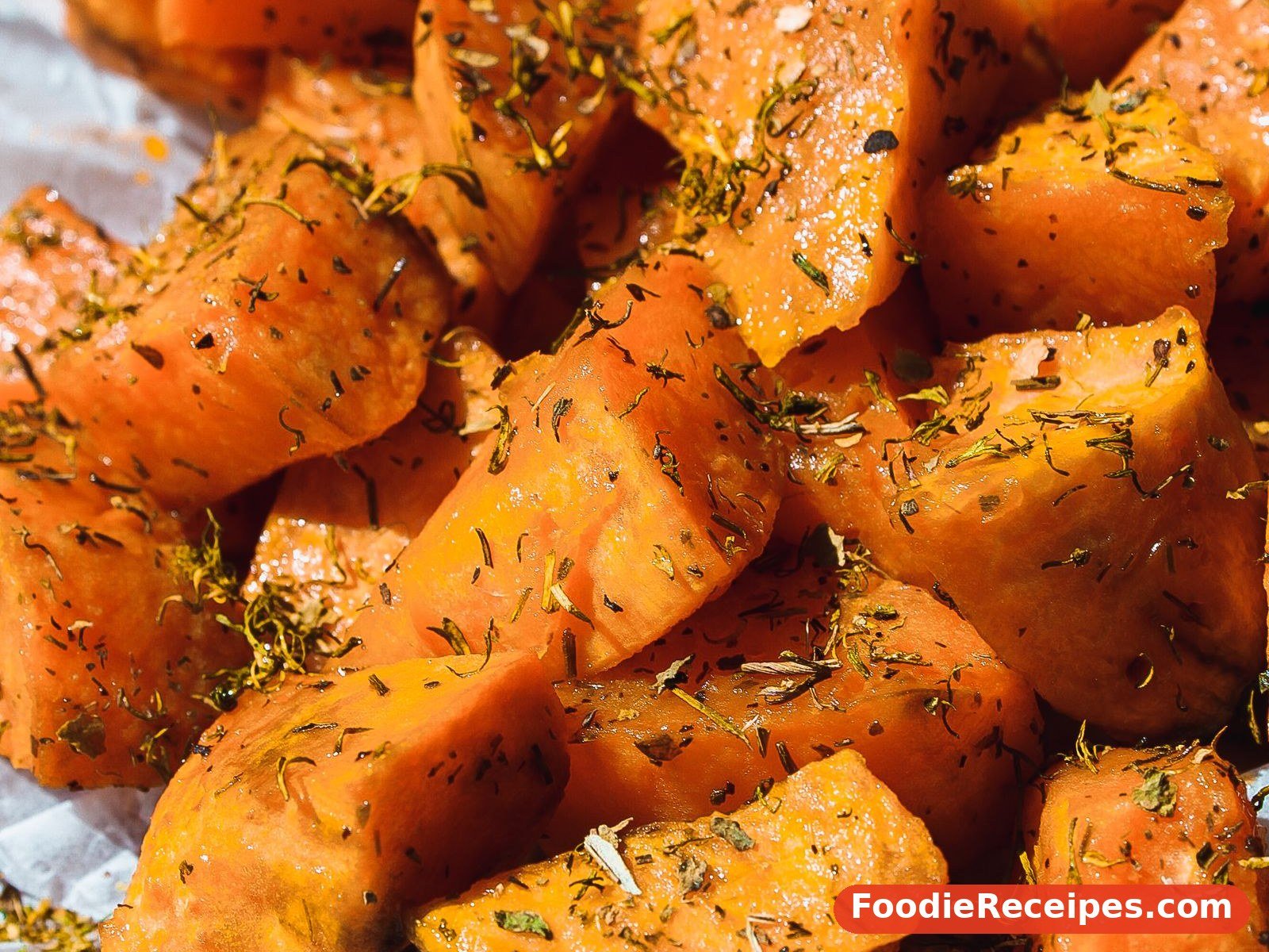 Baked sweet potatoes with glaze